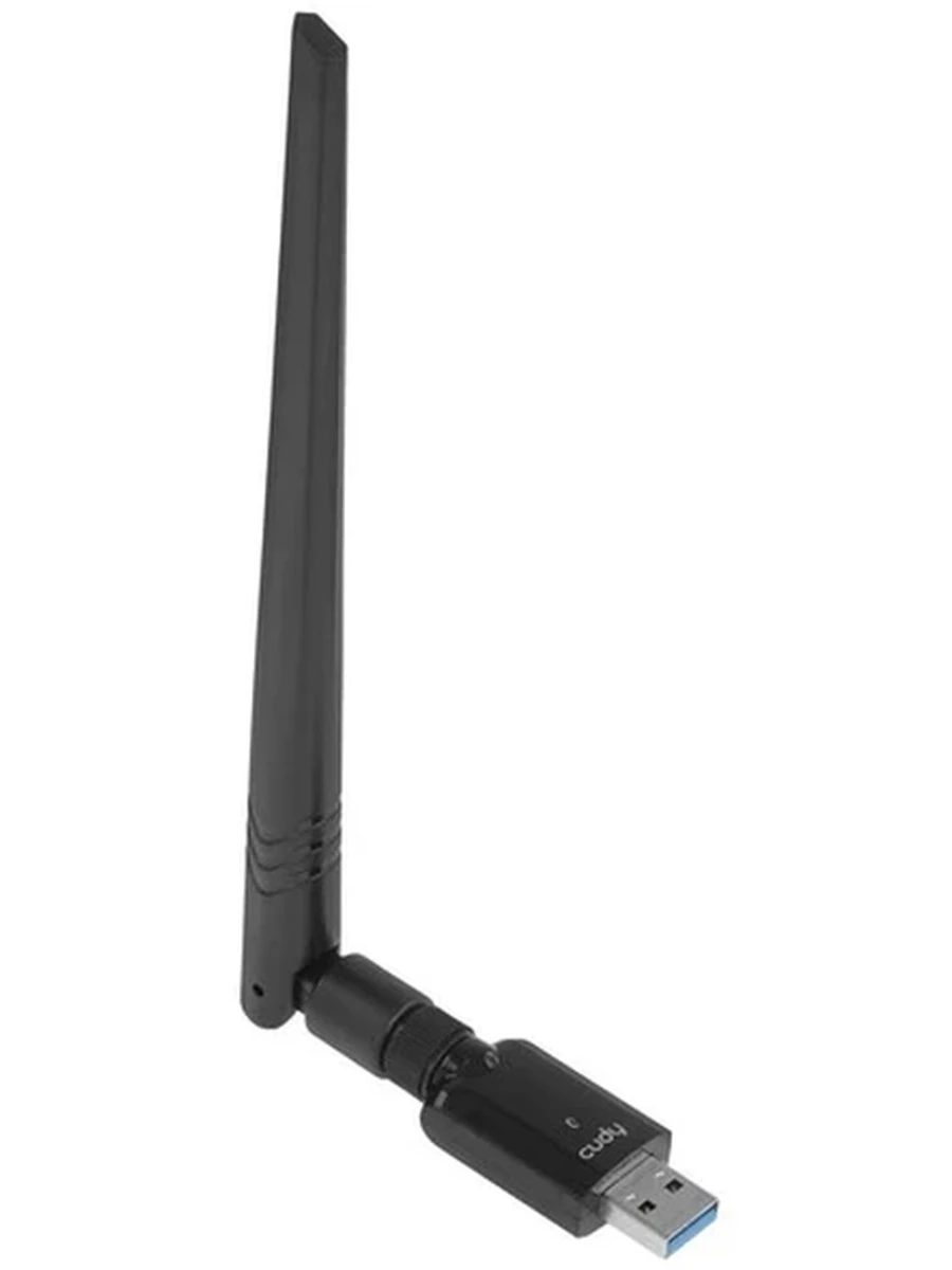 Wi-Fi адаптер Cudy WU1400 [USB, 4 (802.11n), 5 (802.11ac), 1267 Мбит/с, 2.4 ГГц, 5 ГГц, антенна - внешняя, передатчик - 18 dBm]
