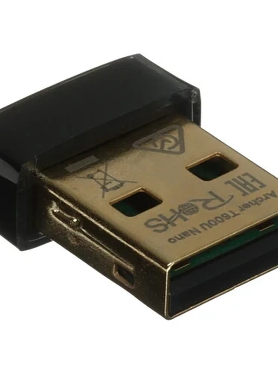 Wi-Fi адаптер TP-Link Archer T600U Nano [USB, 4 (802.11n), 5 (802.11ac), 633 Мбит/с, 2.4 ГГц, 5 ГГц, антенна - внутренняя, передатчик - 20 dBm]
