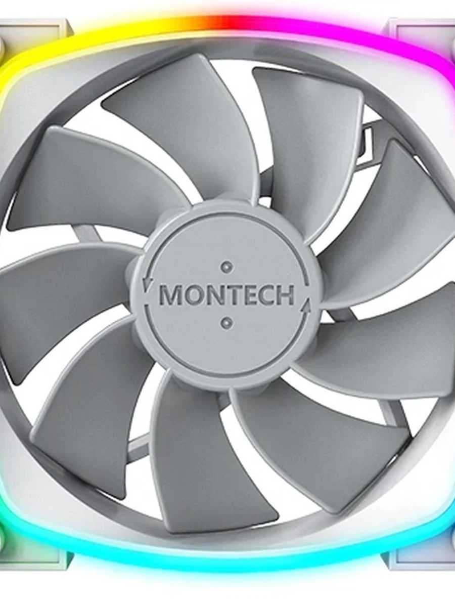 Вентилятор Montech RX 120 PWM White (120x120x25, 800-1600 rpm, 26 dBA, 4Pin PWM)