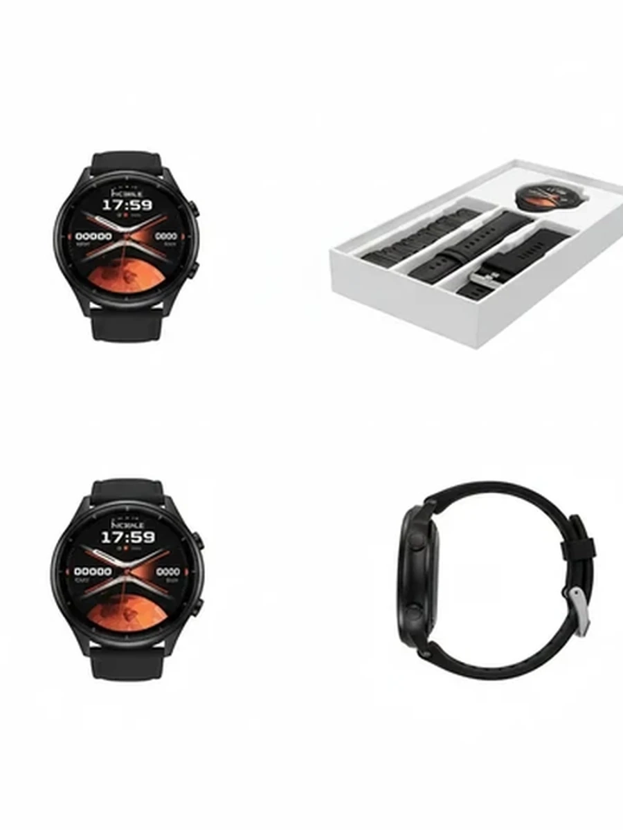 Умные часы Watch 4 PRO с комплектом из трех сменных ремешков