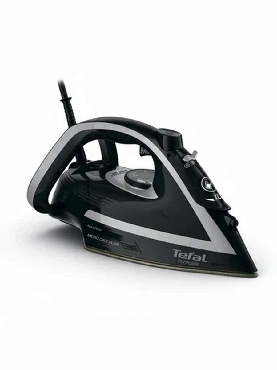 Паровой утюг Tefal Puregliss мощный для глажки с функцией отпаривания