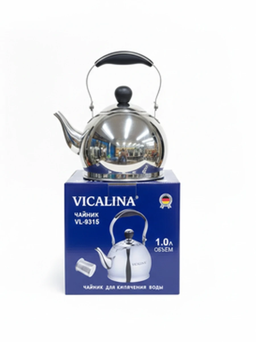 Чайник из нержавеющей стали VICALINA 1.0 л