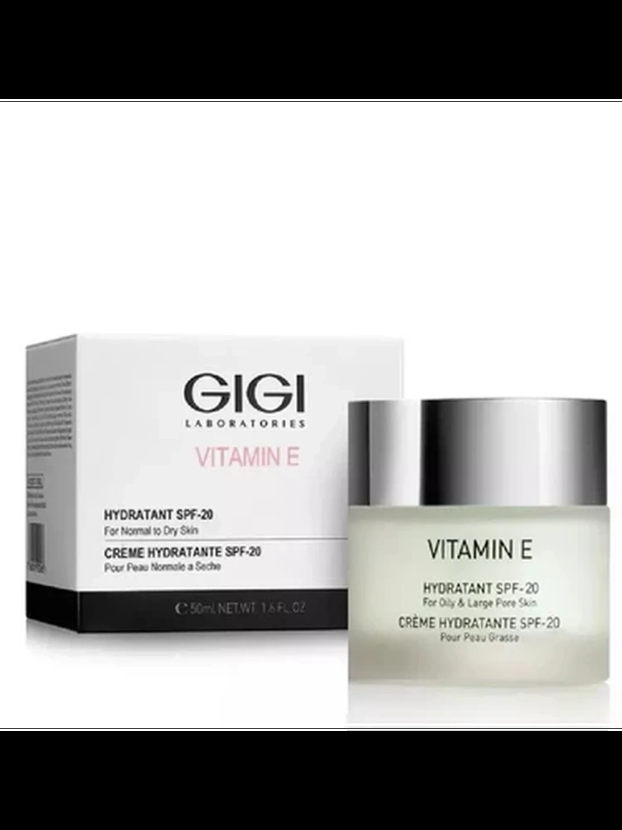 GIGI VITAMIN E крем увлаж.SPF20 д/жирн/порис.кожи 50мл