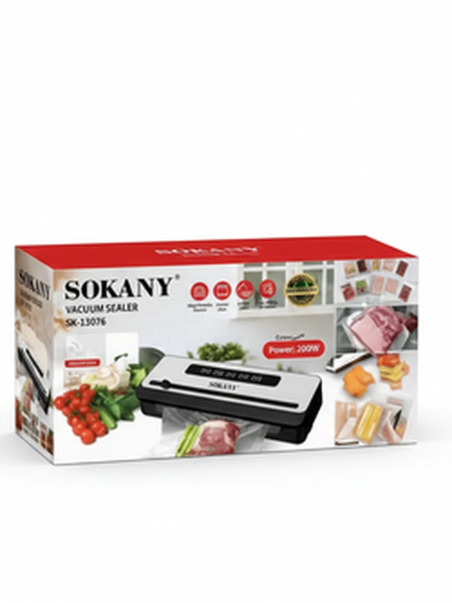 Вакуумный упаковщик SOKANY — удобное и эффективное устройство для длительного хранения продуктов.