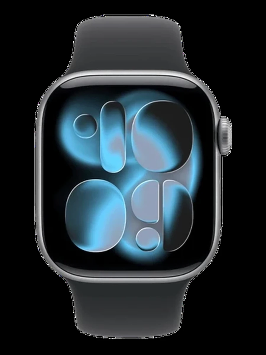 Apple Watch Series 11 GPS 46mm Space Grey Aluminium Case with Black Sport Band