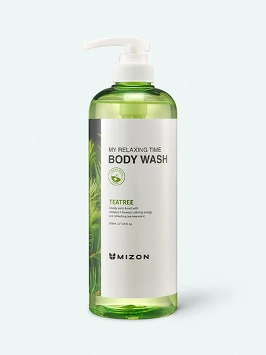 Заживляющий гель для душа с чайным деревом Mizon tea tree body wash