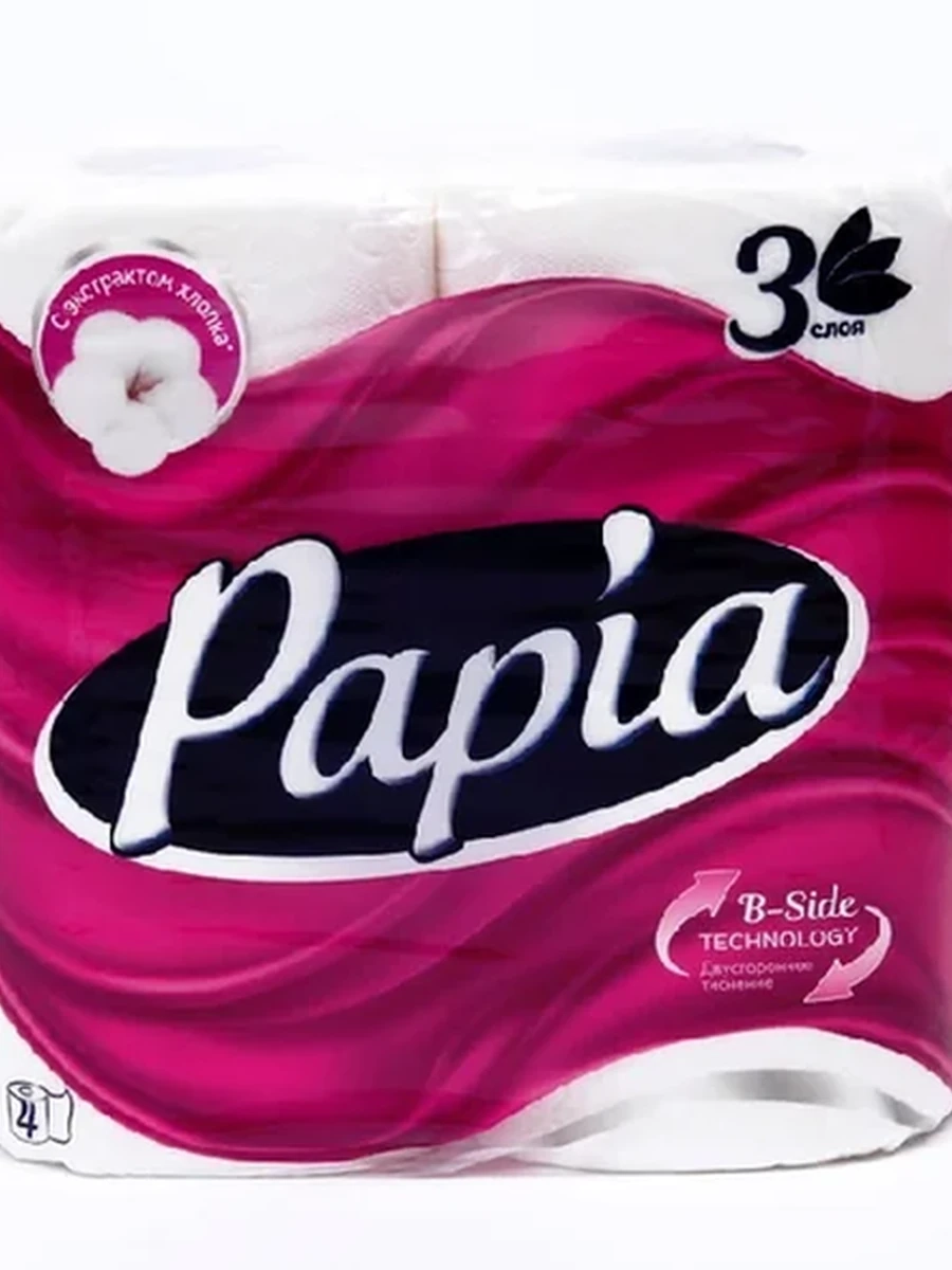 БУМАГА ТУАЛЕТНАЯ FAMILIA PAPIA 3СЛ 4ШТ
