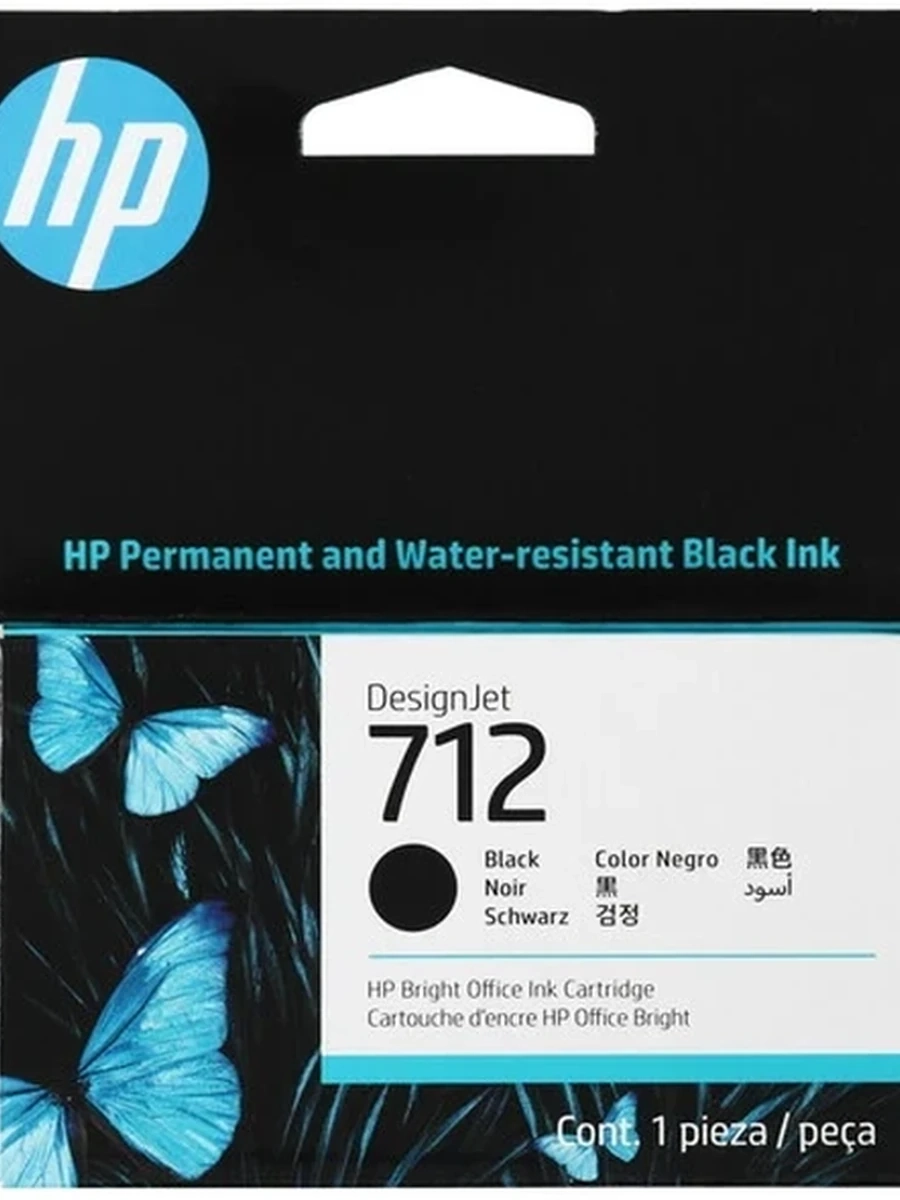 Картридж HP 712 (3ED70A),  для HP DJ T200/T600/Studio Black (Ориг.)