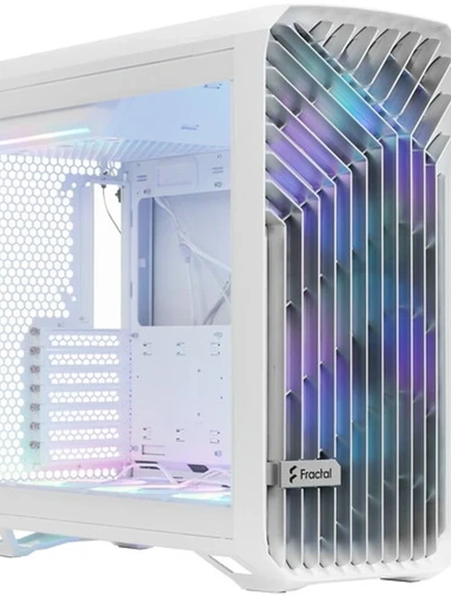 Корпус Fractal Design Torrent RGB White TG, Midtower, 2x180mm RGB front, 3x140mm RGB bottom, 1xUSB 3.1 Gen2 Type-C, 2xUSB3.0, без БП [FD-C-TOR1A-07]