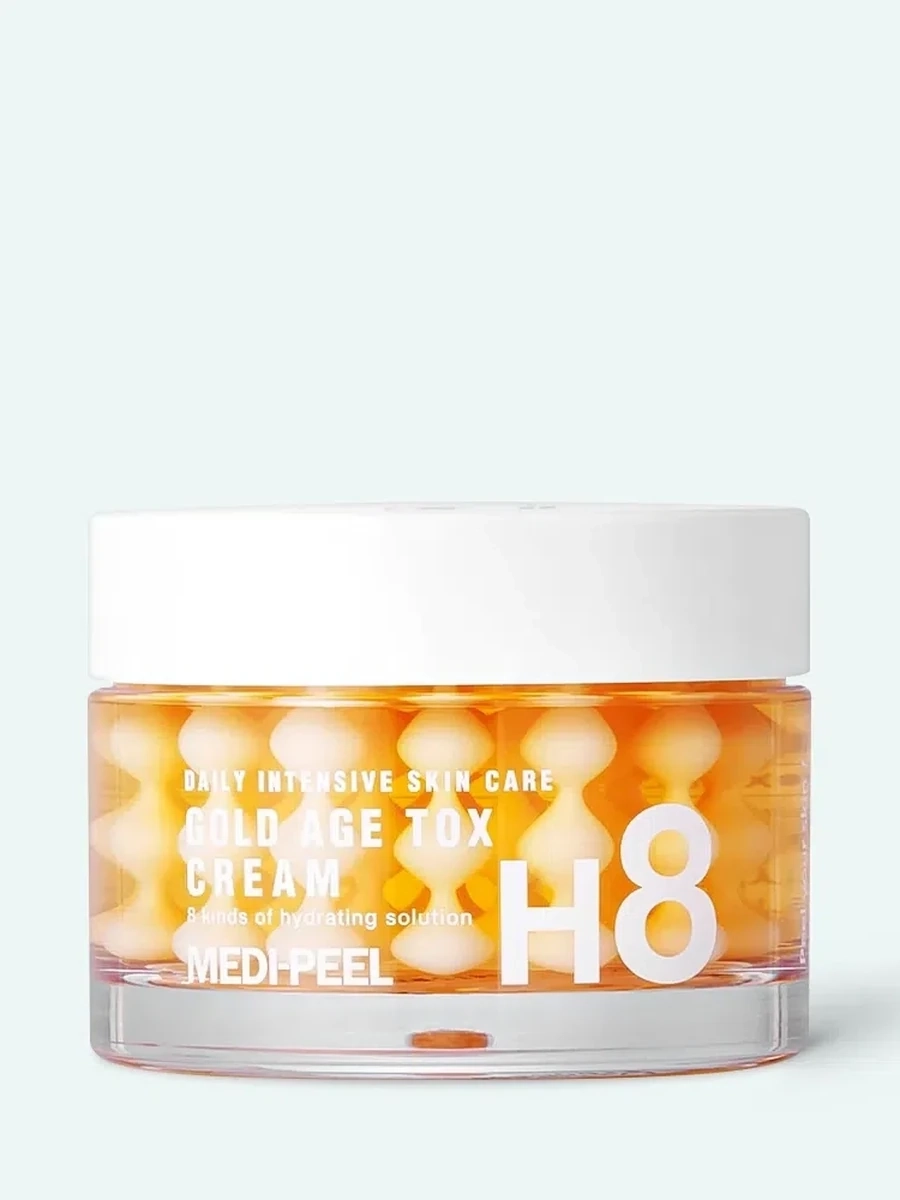 Инновационный крем с коллагеном нового поколения и экстрактом кокона шелкопряда Medi-Peel Gold Age Tox Cream H8 50ml