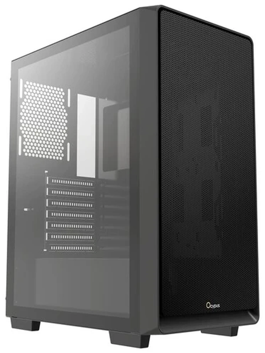 Корпус Ocypus Gamma C60 BK, Mid-tower, Black, TG, USB 3.0, 2xUSB 2.0, без БП [Gamma-C60-BKG000XX-GL]