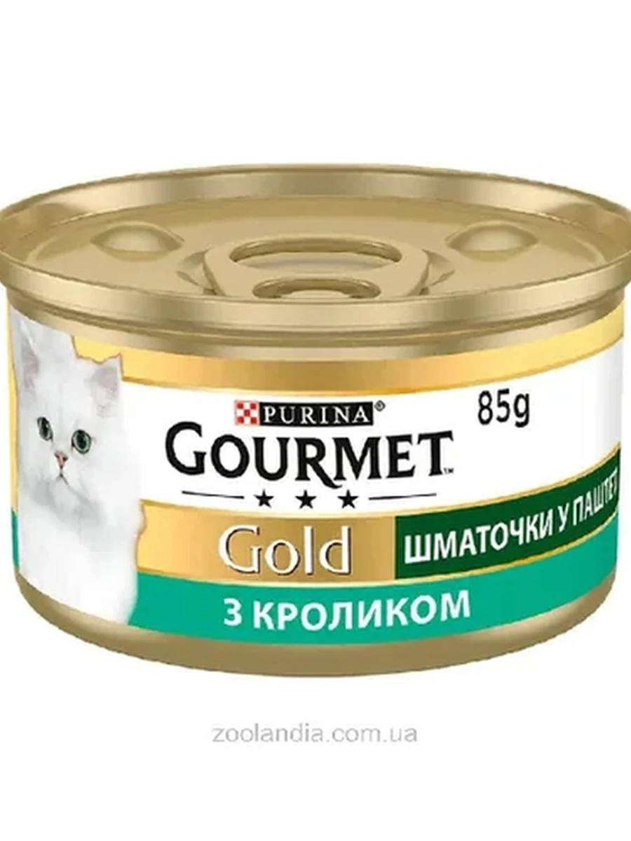 Корм д/кошек GOURMET GOLD паштет с кроликом 85гр