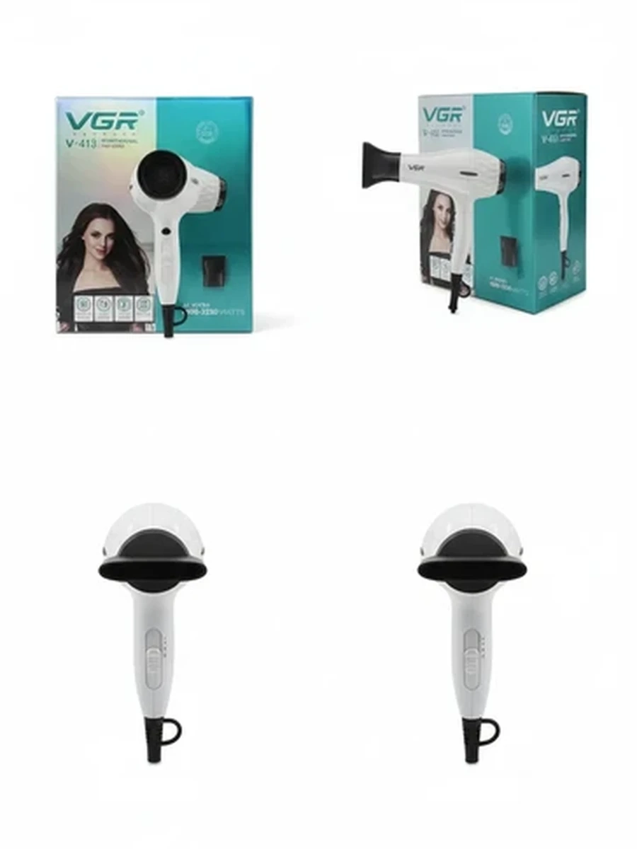 Профессиональный фен для волос VGR V-413 2200 Вт с насадкой-концентратором