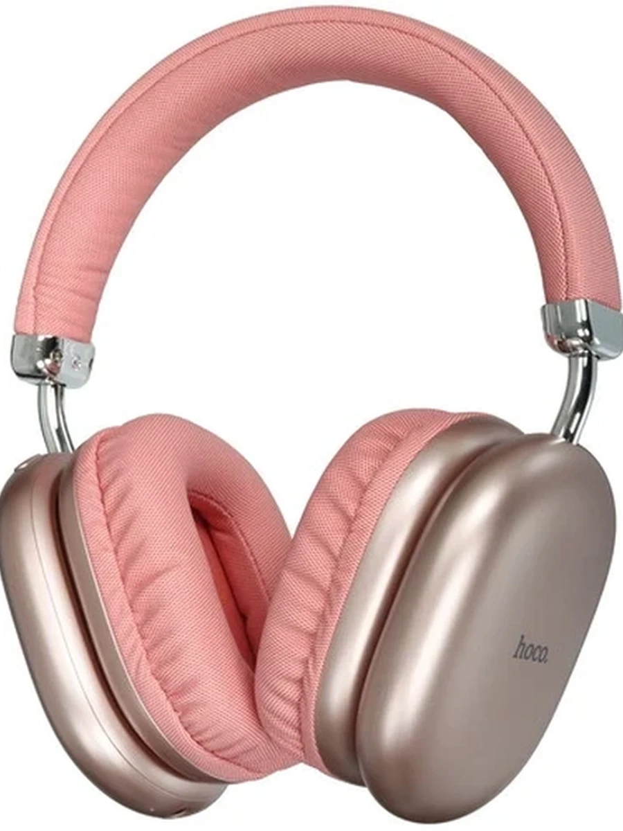 Наушники беспроводные hoco. W35 Max Joy pink [накладные, Bluetooth 5.3, розовый]_1