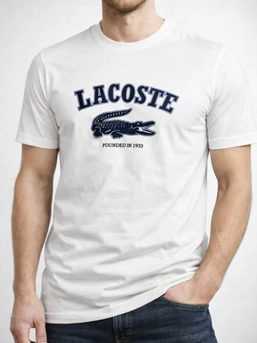 футболка мужская бренд LACOSTE