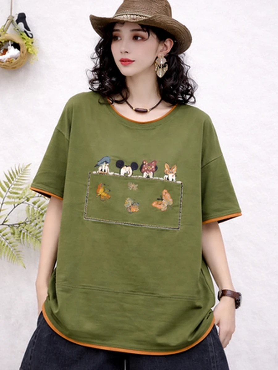 Oversize футболка в стиле streetwear с авторским дизайном