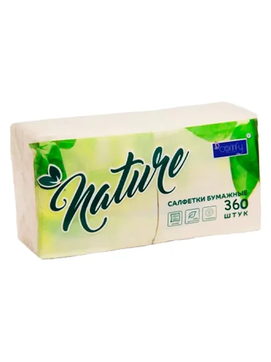 САЛФЕТКИ БУМАЖНЫЕ NATURE 360ШТ