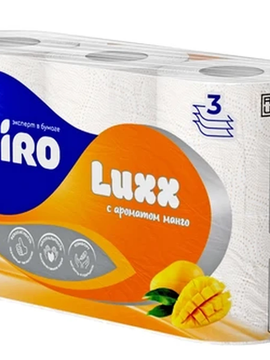 Туалетная бумага VEIRO LUXX Манго 6 рулонов
