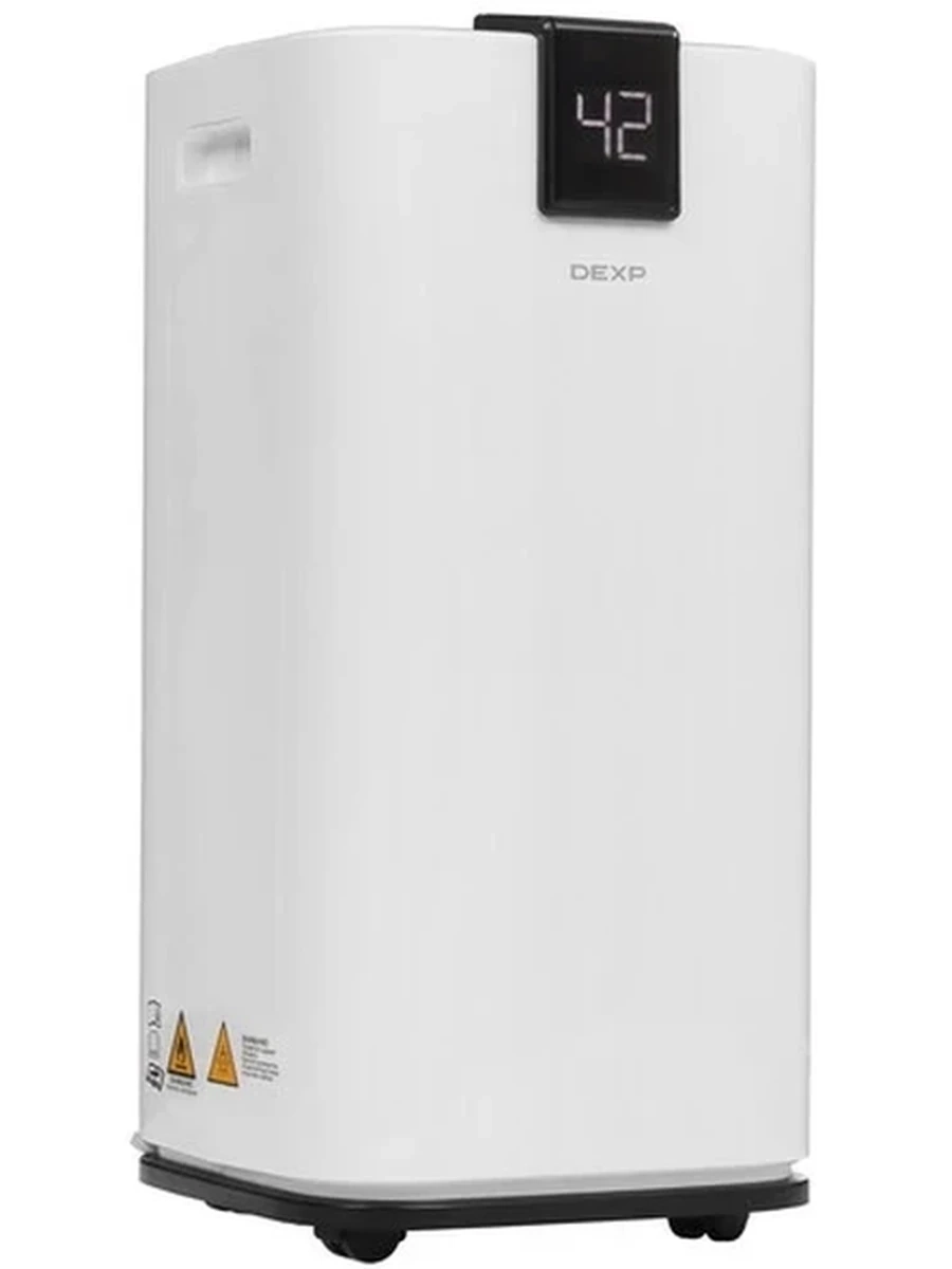 Осушитель воздуха DEXP DH-30PD Smart Line [WIFI, 480 Вт, 30 л/сутки, бак - 4.5 л, ионизация,UV лампа，гигростат]
