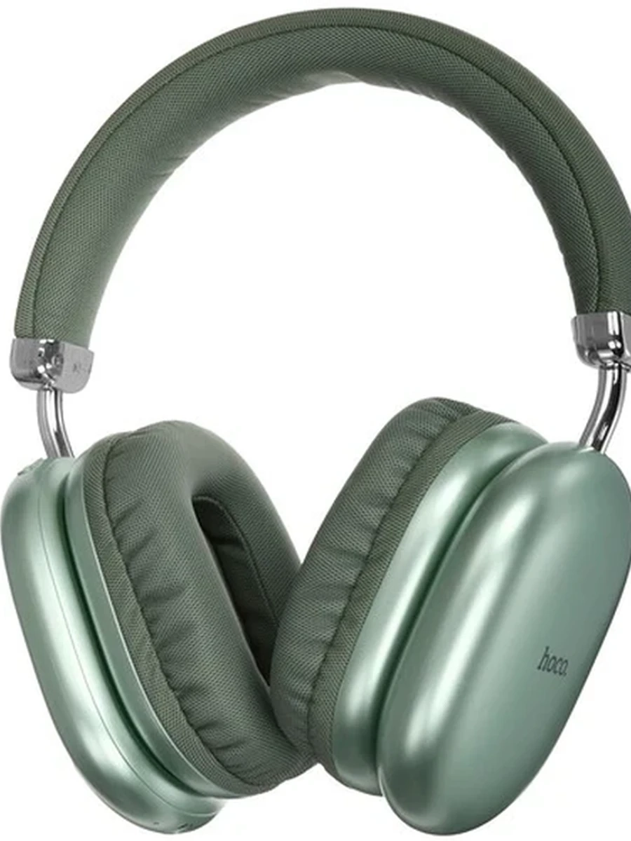 Наушники беспроводные hoco. W35 Max Joy green [накладные, Bluetooth 5.3, зеленый]_1