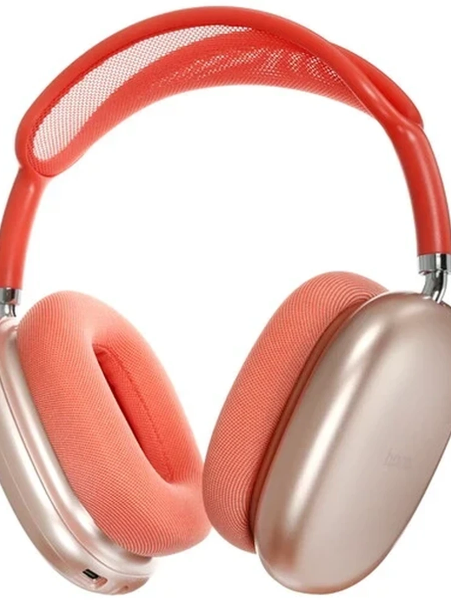 Наушники беспроводные hoco. W55 [охватывающие, микр., рег. громкости, Bluetooth 5.4, розовый]