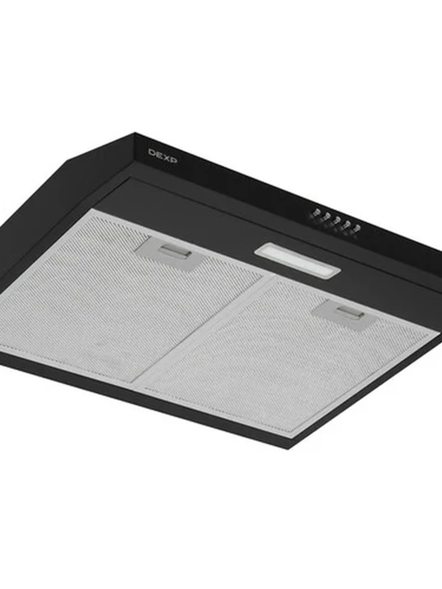 Вытяжка DEXP SH60-SV0B [подвесная, 60 см, 320 м3/ч, кнопки, чер]