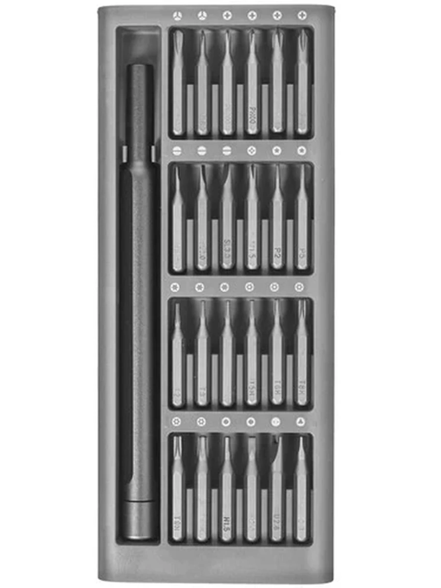 Отвертка с набором насадок Xiaomi Precision Screwdriver Kit [предметов - 26, упаковка - алюминиевый кейс]