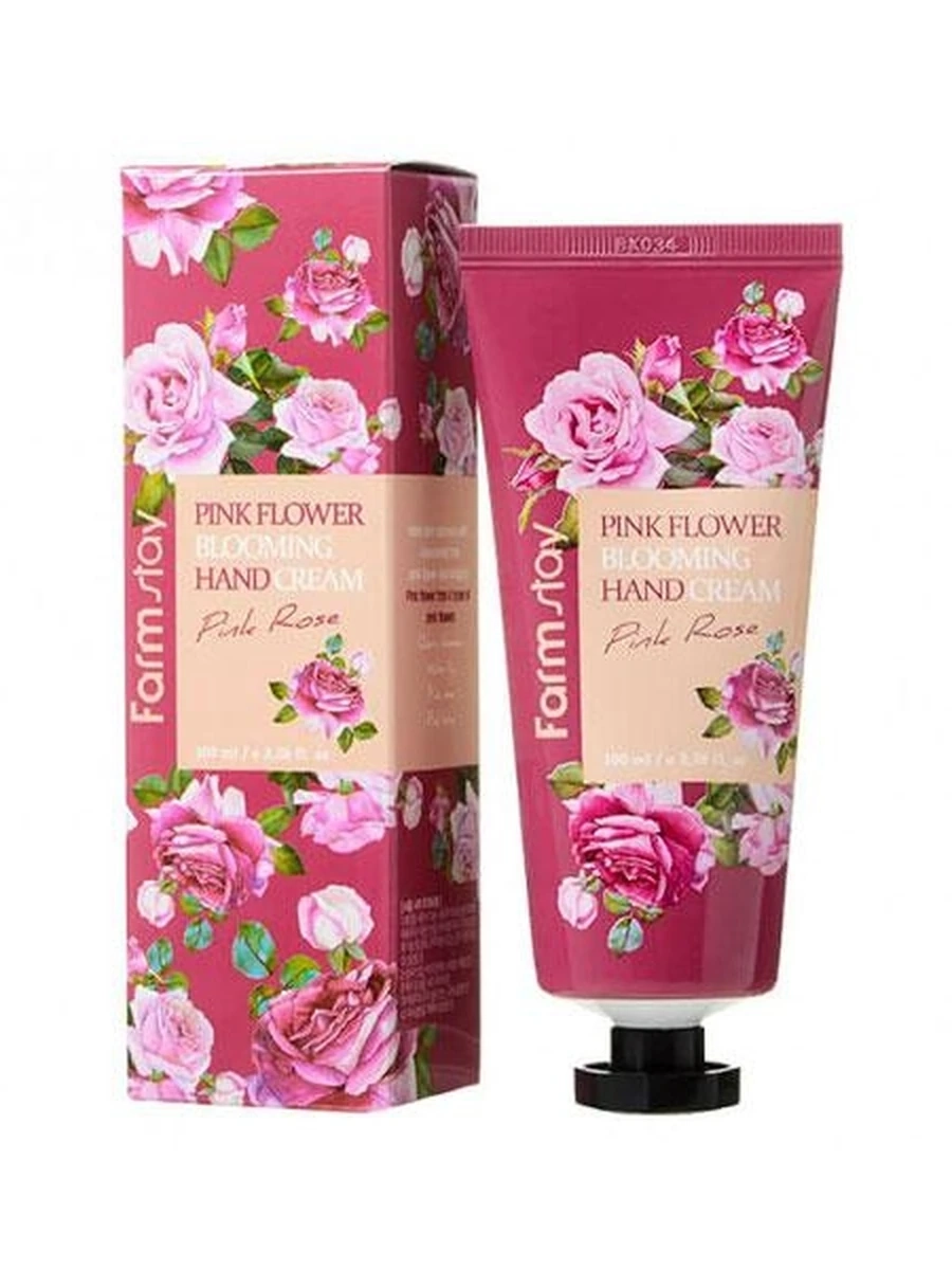 Крем для рук Farm Stay Pink Flower Blooming Rose, 100мл