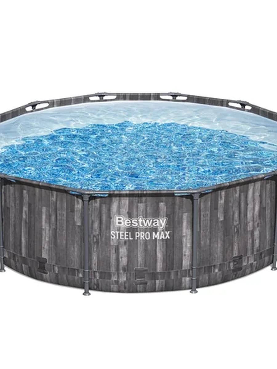 Каркасный бассейн Steel Pro Max 366х100см, 9150л, фил.-насос 2006л/ч, лестница, тент