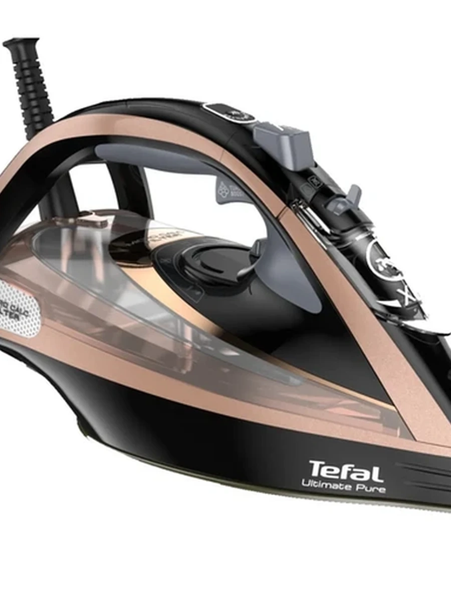 Утюг Tefal Ultimate Pure FV9867E0 золотистый/черный