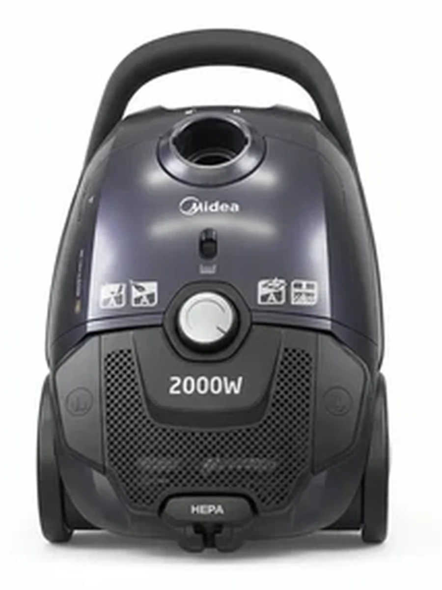 Мощный пылесос Midea 2000 Вт для сухой уборки с HEPA-фильтром