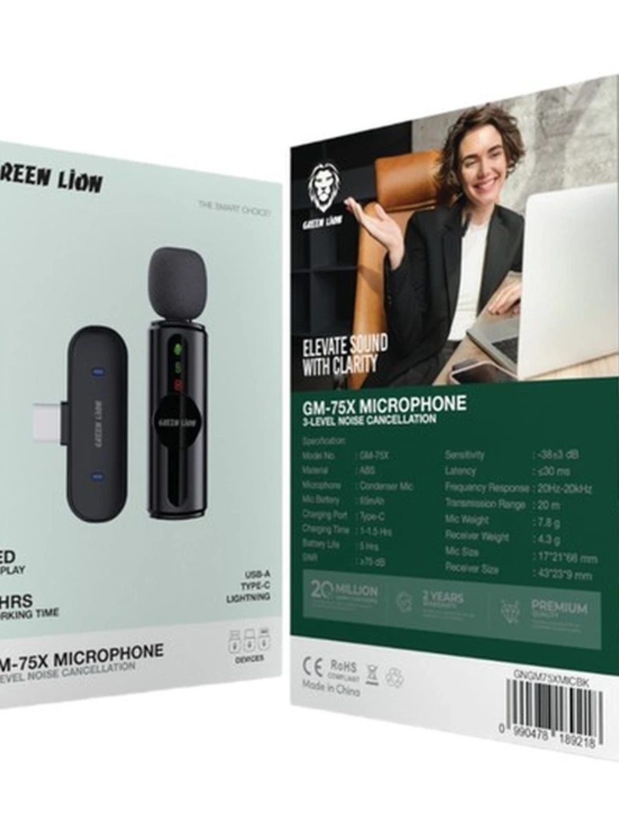 Петличный микрофон GM-75X Microphone