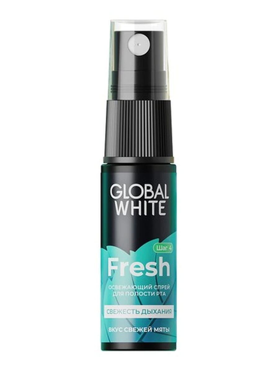 Спрей GLOBAL WHITE Fresh мята, 15 мл
