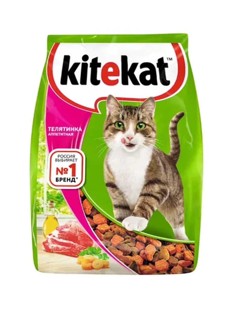 Корм Kitekat телятина 350гр