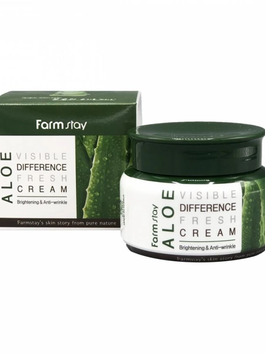 Освежающий крем с экстрактом алоэ Farmstay Aloe Visible Difference Fresh Cream, 100 г