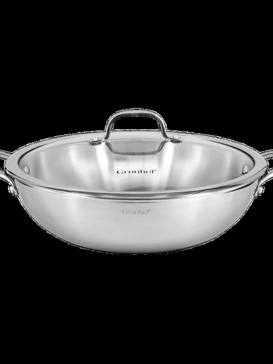 Wok-казан Granhel Stainless steel 18/10 MIDO Series
