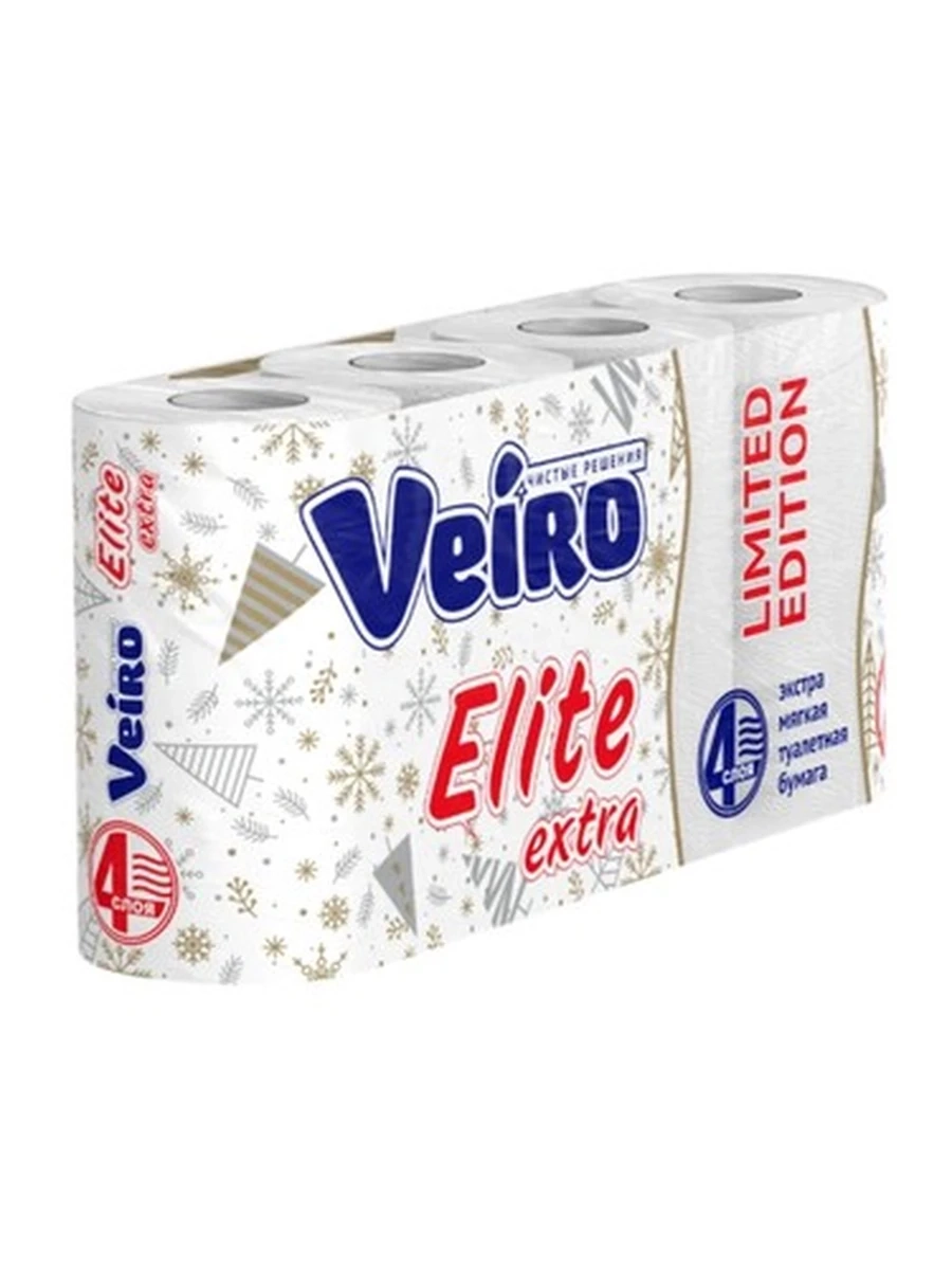 Туалетная бумага VIERO Elite extra 8 рулонов