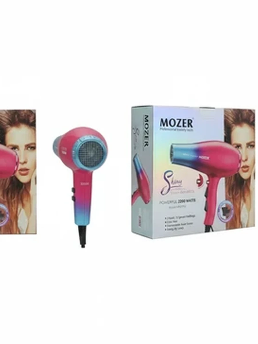 Профессиональный фен для волос MOZER MZ-9962 2200 Вт с ионизацией
