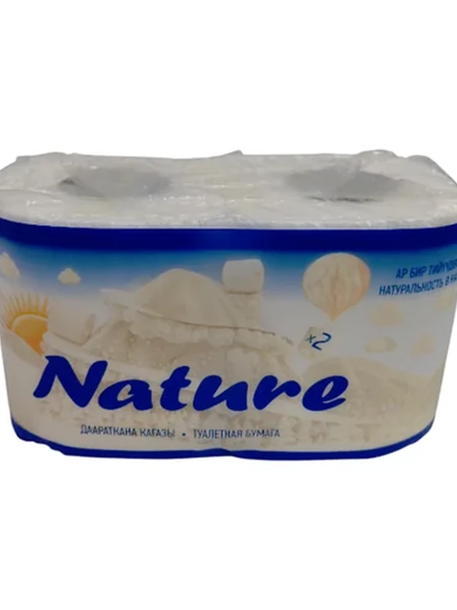 БУМАГА ТУАЛЕТНАЯ NATURE ПРЕМИУМ 2СЛ 2РУЛ