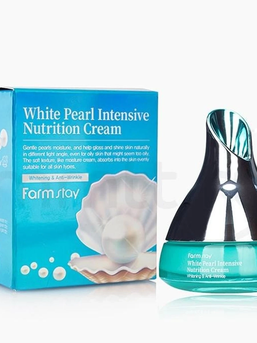 FarmStay White Pearl Intensive Nutrition Cream - Питательный крем для лица с экстрактом белого жемчуга feelbeauty