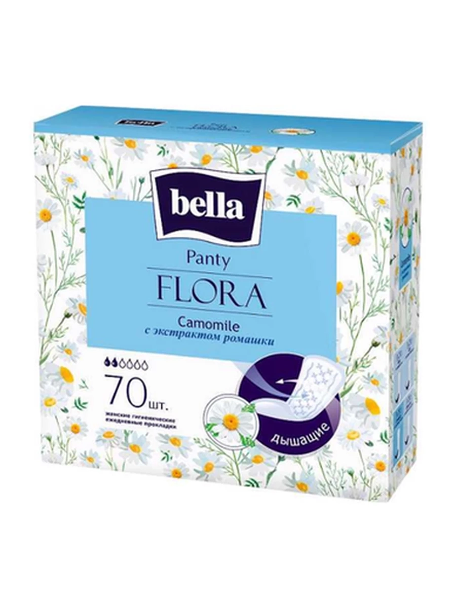 ПРОКЛАДКА ЕЖЕДНЕВНАЯ BELLA PANTY FLORA CAMOMILE 70ШТ