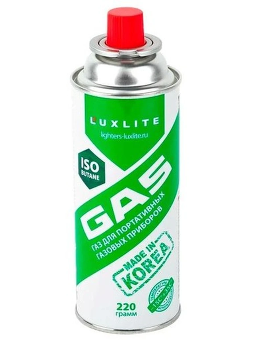 ГАЗ LUXLITE УНИВЕРСАЛЬНЫЙ ДЛЯ ПОРТАТИВНЫХ ГАЗОВЫХ ПРИБОРОВ 220ГР