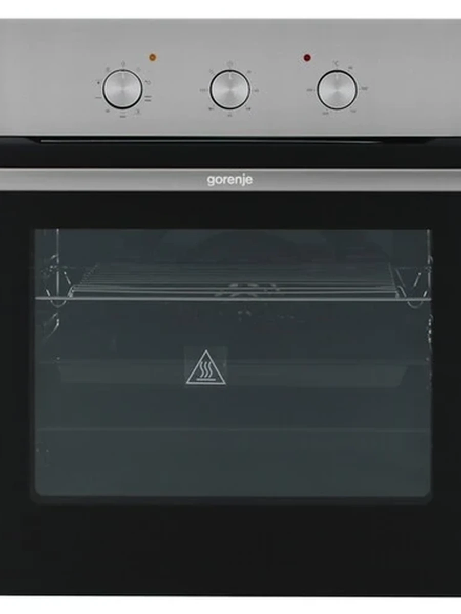 Электрический духовой шкаф Gorenje BO6727E03NX [73 л, оч. паром, конв., утапл. ручки, ст.-2 шт, серебристый, черный]