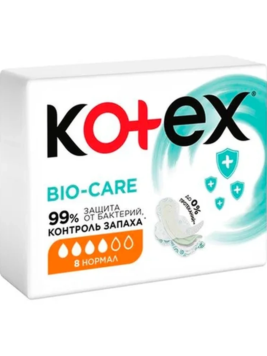 ПРОКЛАДКИ ГИГИЕН KOTEX BIO CARE НОРМАЛ 10ШТ