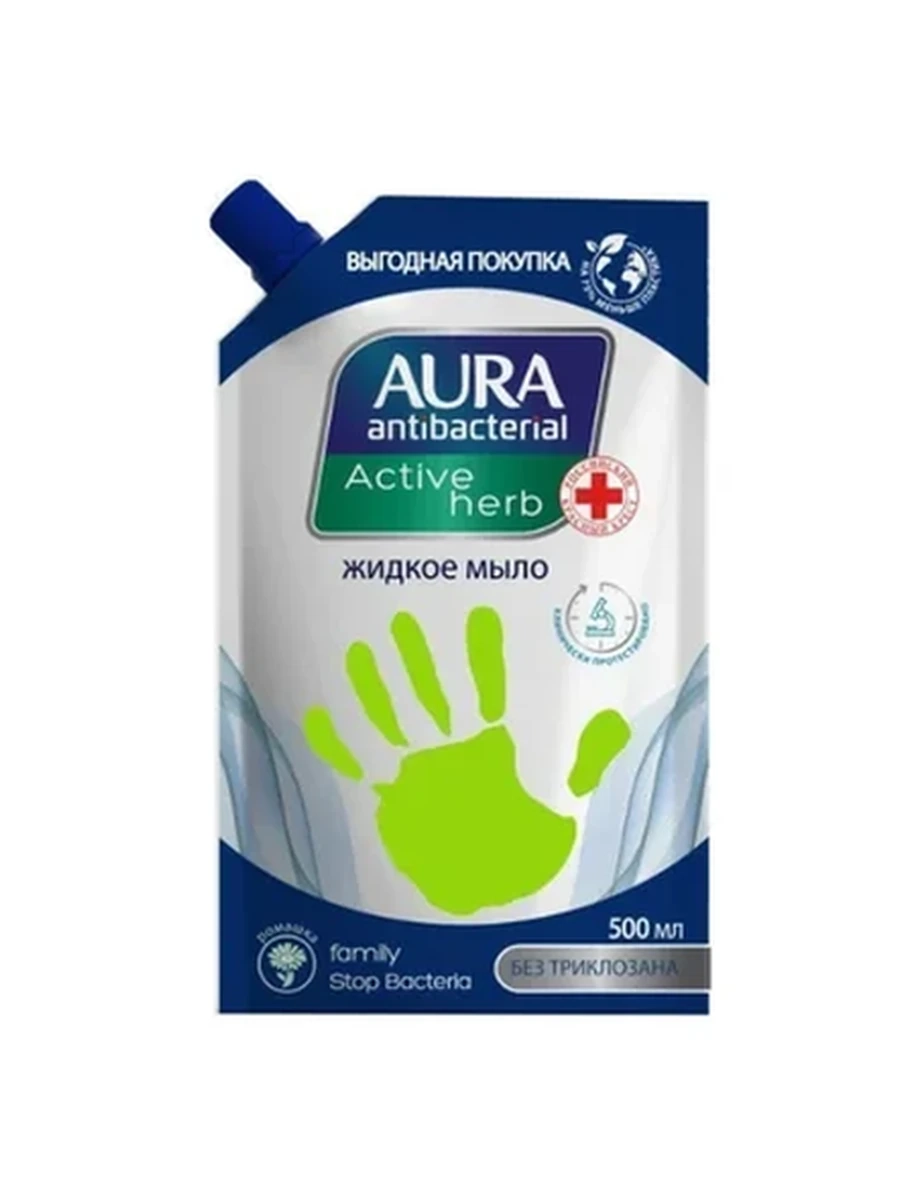 МЫЛО ЖИДКОЕ AURA FAMILY РОМАШКА АНТИБАКТЕРИАЛЬНЫЙ Д/П 500МЛ