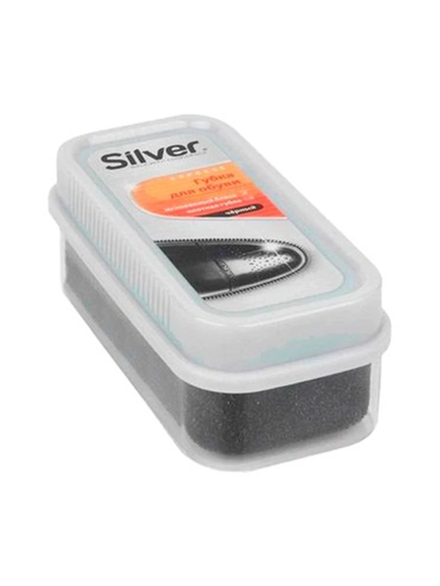 ГУБКА Д/ОБУВИ SILVER ЧЕРНАЯ 30ГР