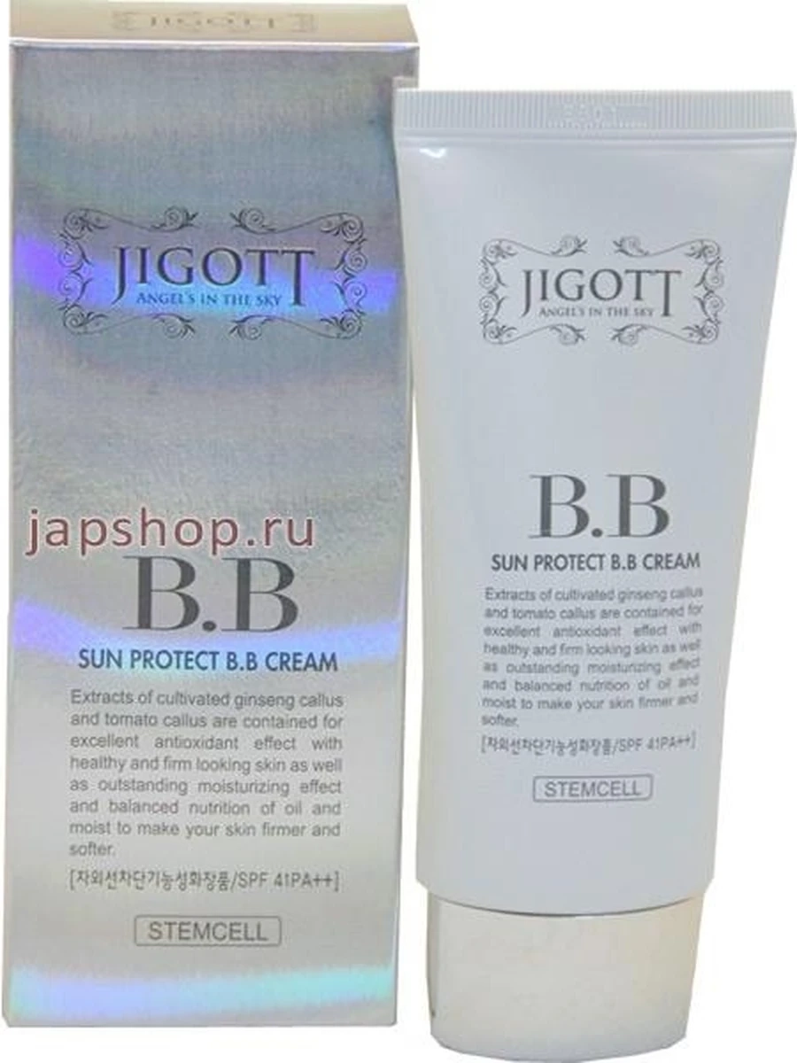 Jigott Sun Protect BB Cream SPF-41 PA++, Защитный BB крем с защитным фактором, 50 мл