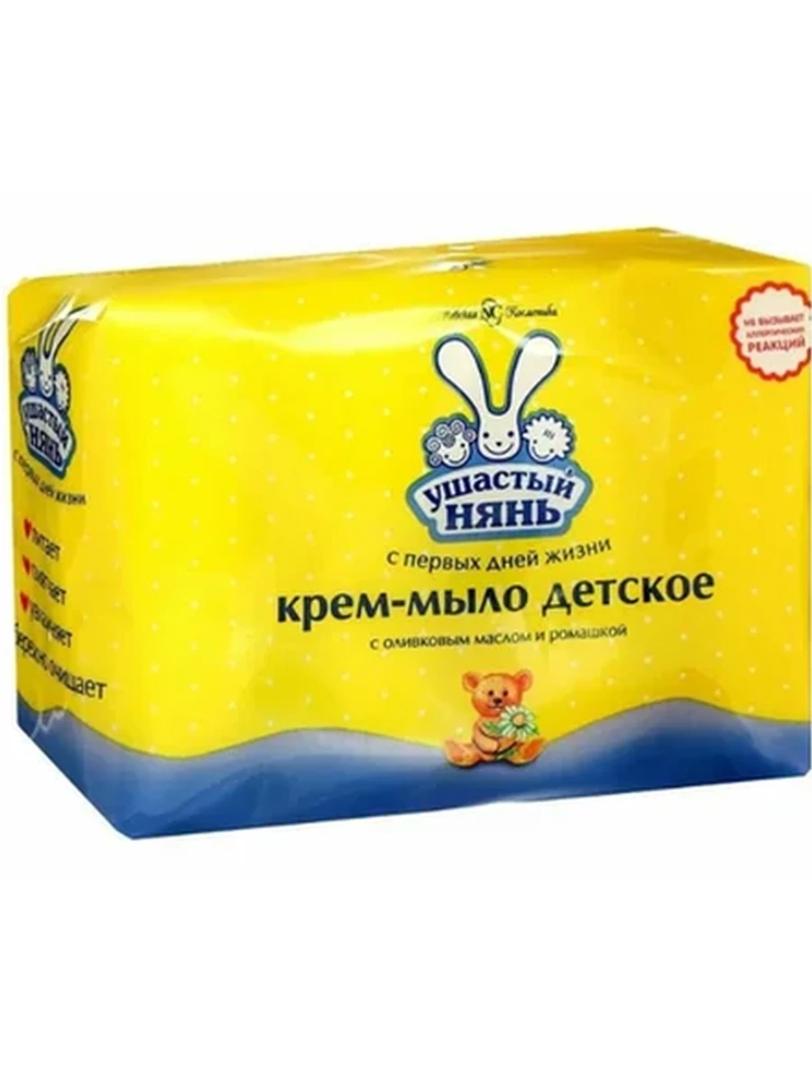 КРЕМ-МЫЛО УШАСТЫЙ НЯНЬ РОМАШКА НЕВСКАЯ КОСМЕТИКА 4ШТ/100ГР