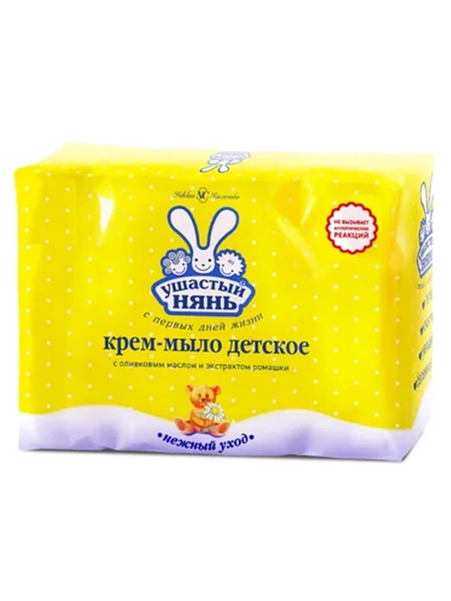 МЫЛО ДЕТСКОЕ УШАСТЫЙ НЯНЬ 4ШТ*100ГР