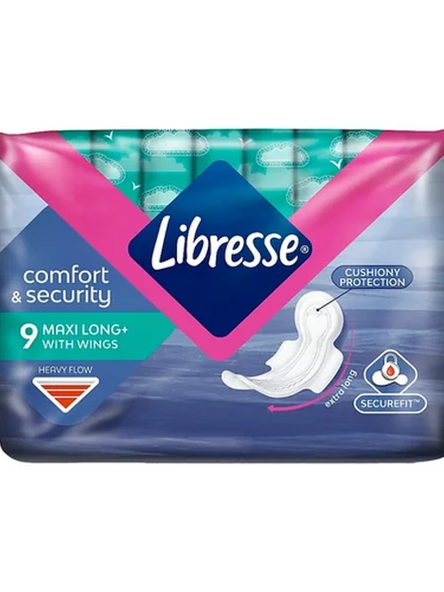ПРОКЛАДКИ ГИГИЕН LIBRESSE MAXI SUPER LONG 9ШТ